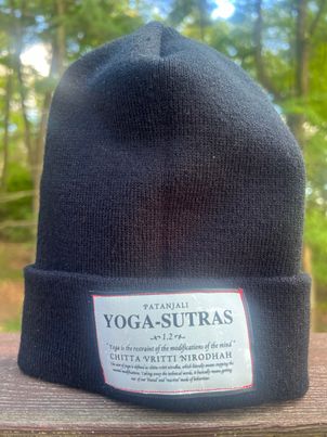 Yoga Sutra 1.2 - Patch on a Cuffed Knit cap