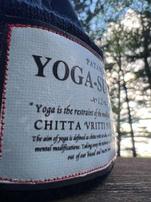 Yoga Sutra 1.2 - Patch on a Cuffed Knit cap