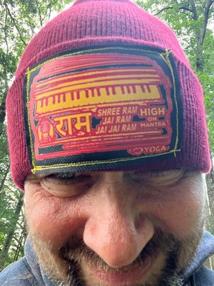 Harmonium Shree Ram, Hanuman, Hight on Mantra Cuffed Beani Knit Cap