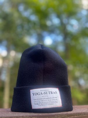 Yoga Sutra 1.2 - Patch on a Cuffed Knit cap