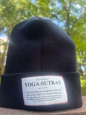 Yoga Sutra 1.2 - Patch on a Cuffed Knit cap