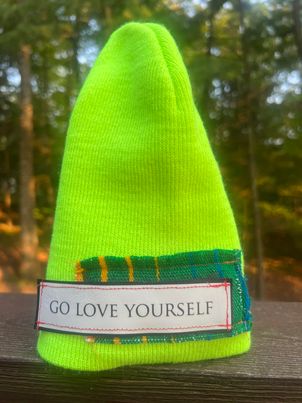 SALE Go Love Yourself One of a Kind Knit Beani