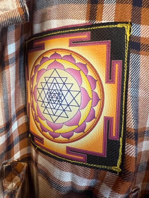 Re-purposed Flannel Super Soft. Krishna Sri Yantra