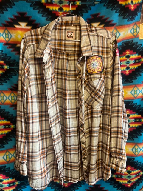 Re-purposed Flannel Super Soft. Krishna Sri Yantra