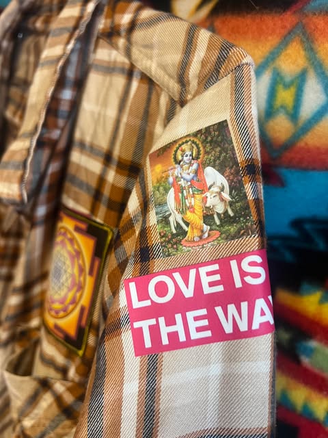 Re-purposed Flannel Super Soft. Krishna Sri Yantra