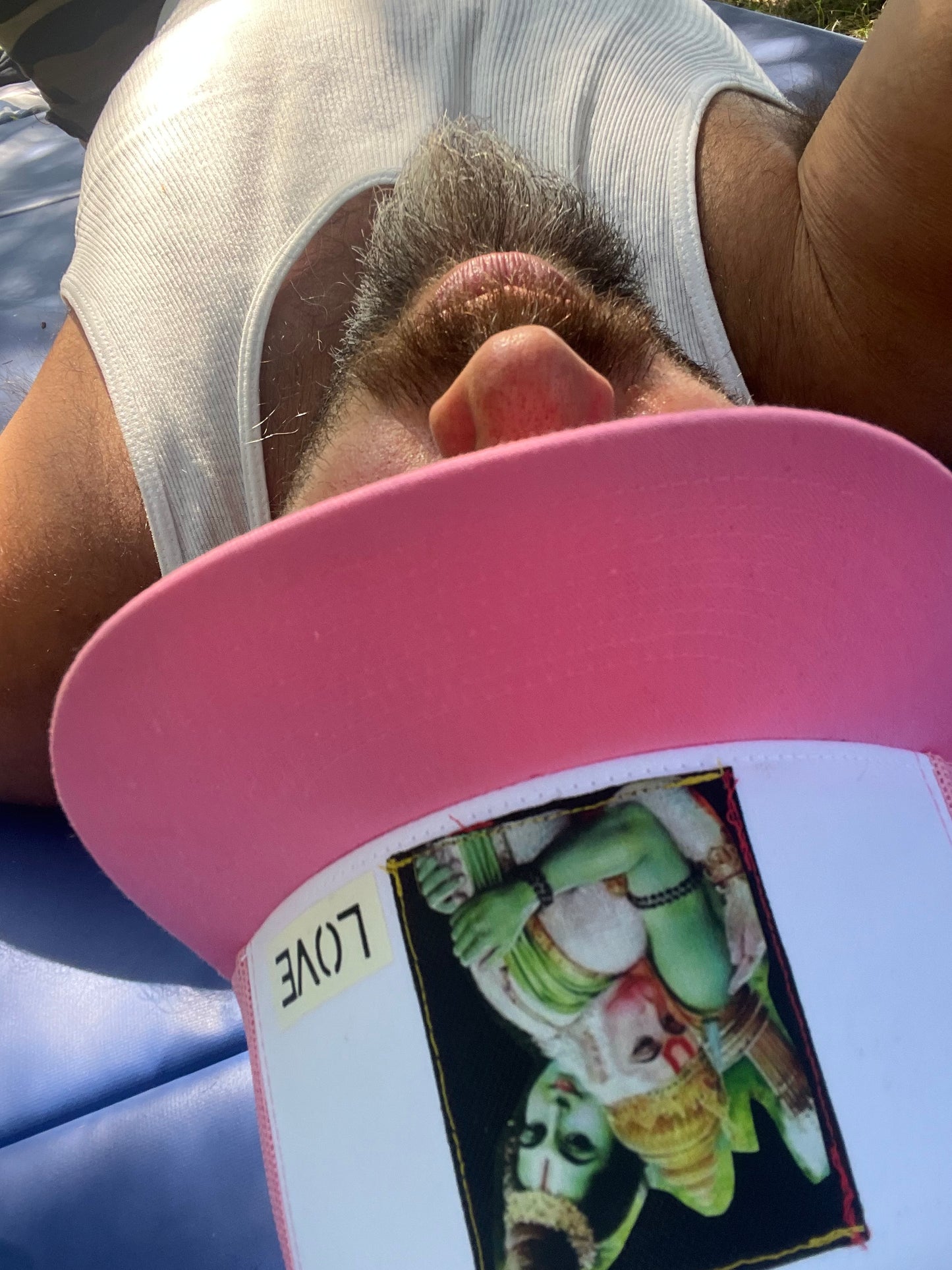 Ram & Hanuman High-Profile Hat (Pink)