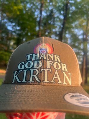 Hanuman Thank God for Kirtan Profile 6-Panel Mid-Profile Hat ONE-OF-A-KIND