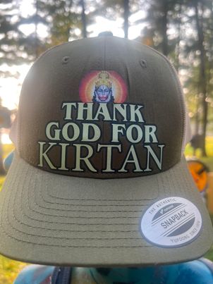 Hanuman Thank God for Kirtan Profile 6-Panel Mid-Profile Hat ONE-OF-A-KIND