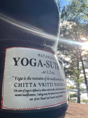 Yoga Sutra 1.2 - Patch on a Cuffed Knit cap