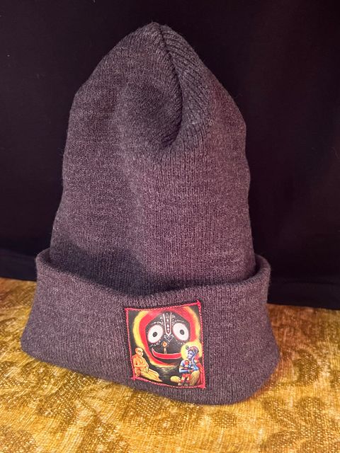 Jagannath Krishna Lord Chaitanya Cuffed Beanie